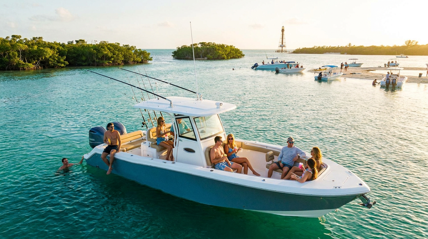 boat rental in islamorada - hero image