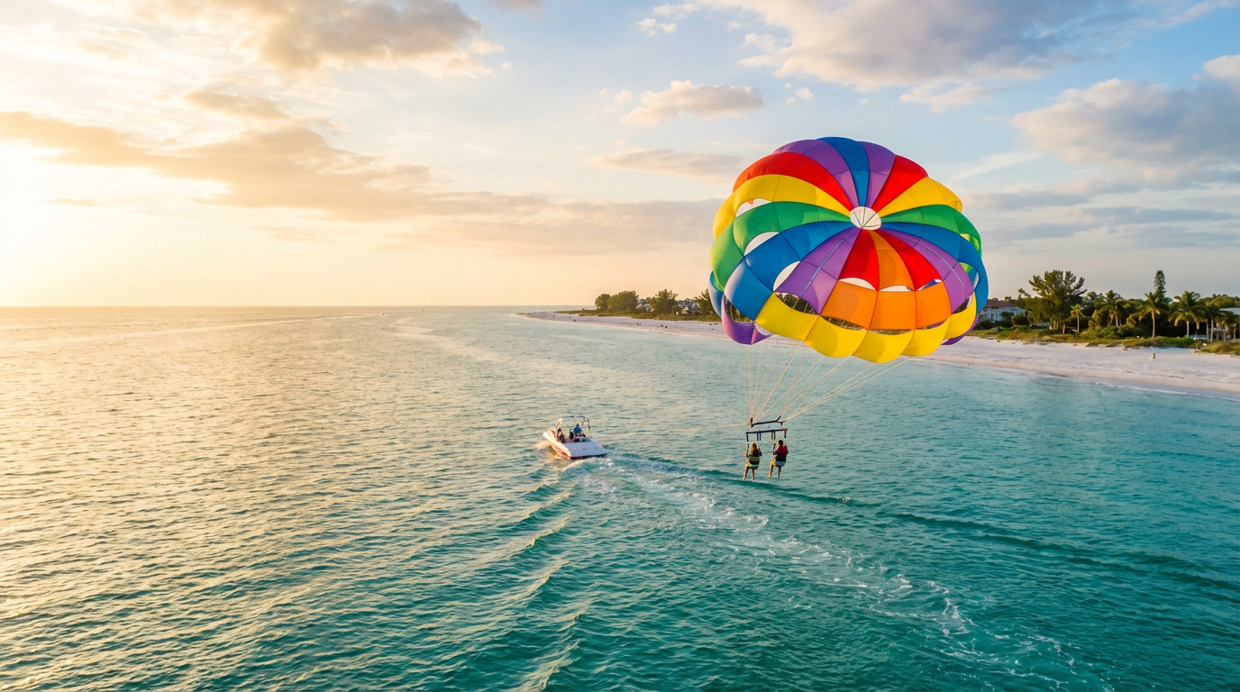 parasailing in siesta key - hero image