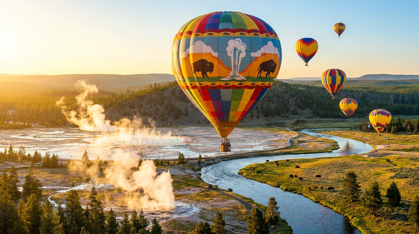 yellowstone hot air balloon - hero image