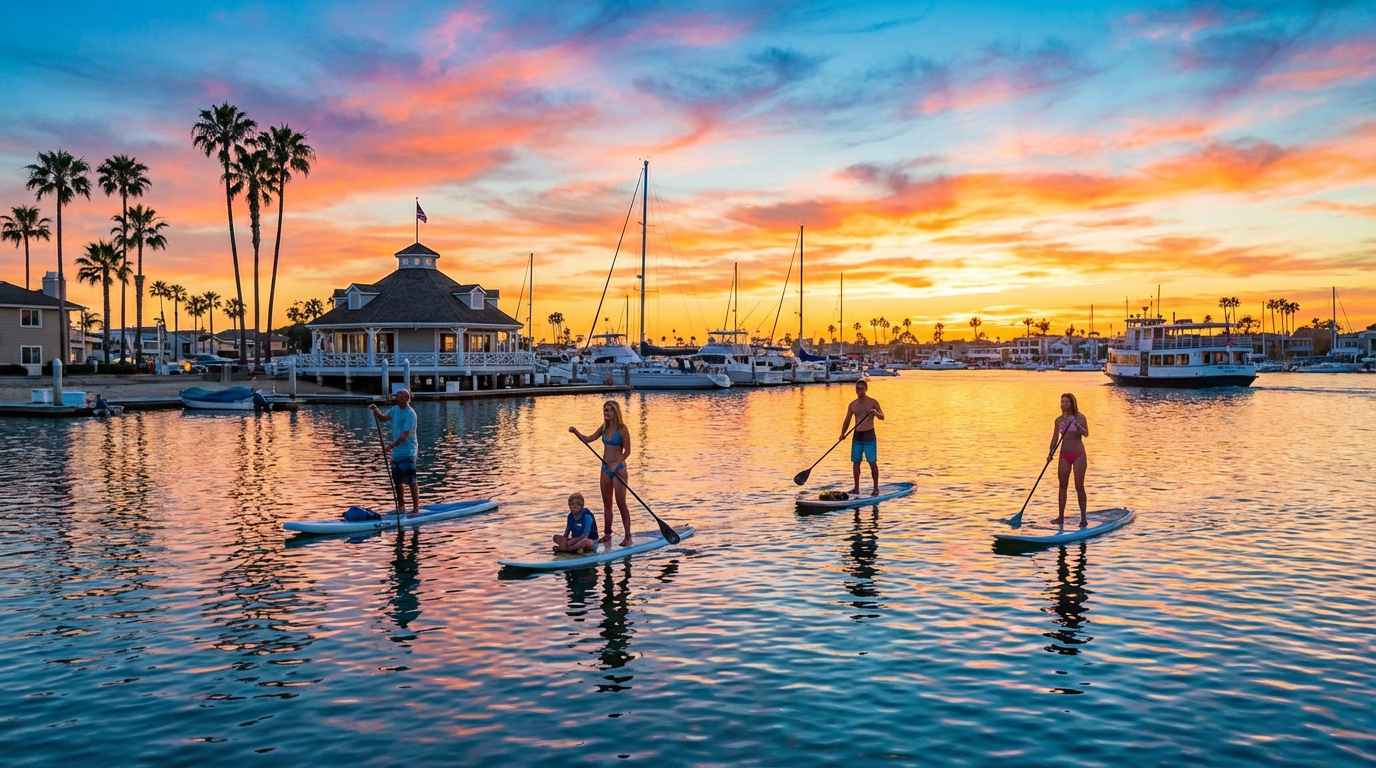 paddle board newport beach - hero image