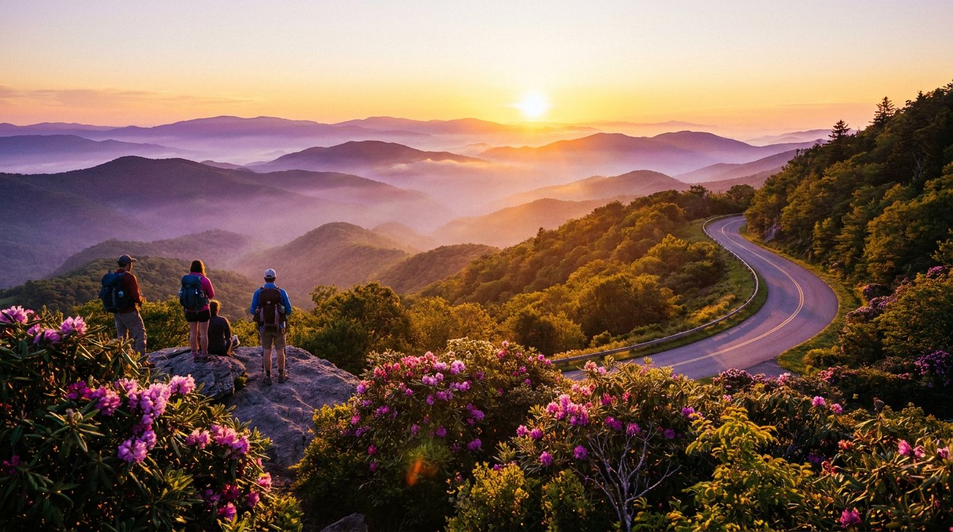 hiking asheville blue ridge parkway - hero image