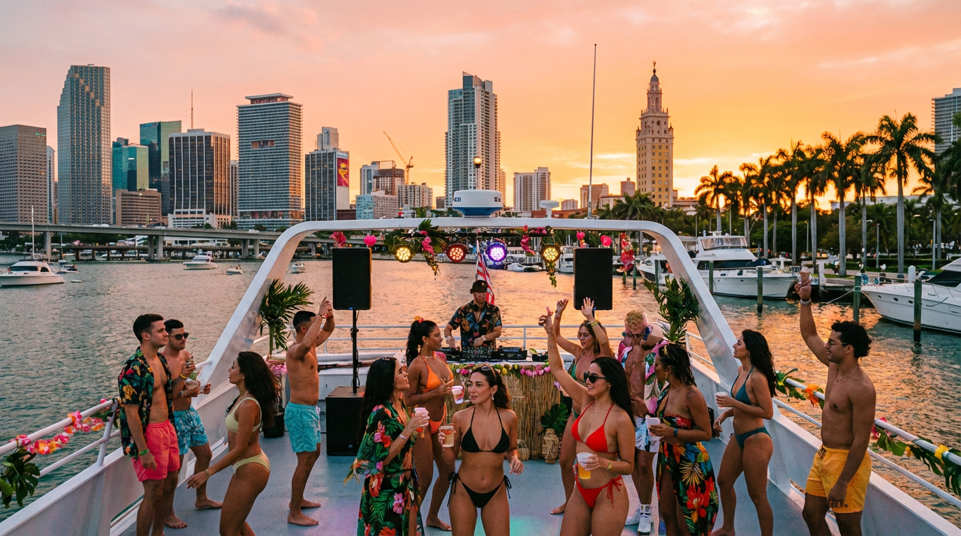 party boat miami - hero image