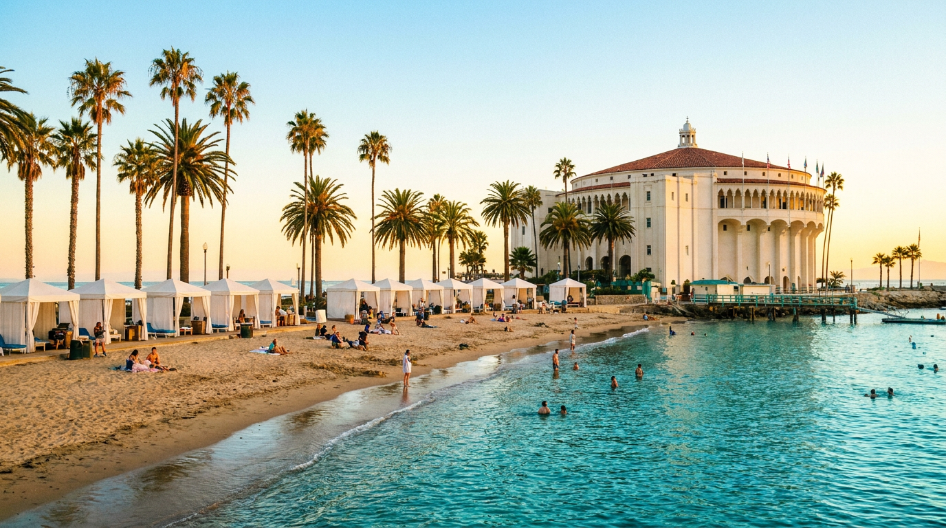 descanso beach on catalina island - hero image