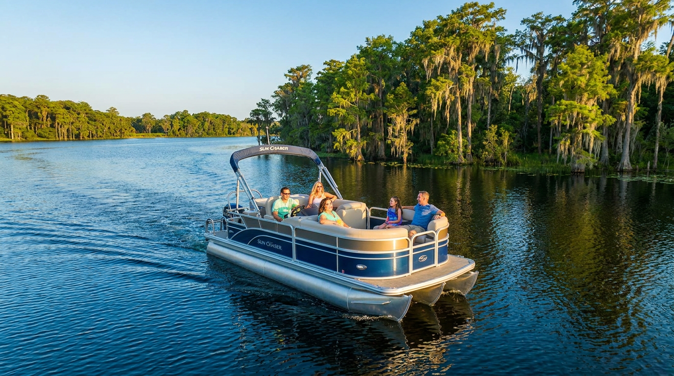 pontoon boat rentals central florida - hero image