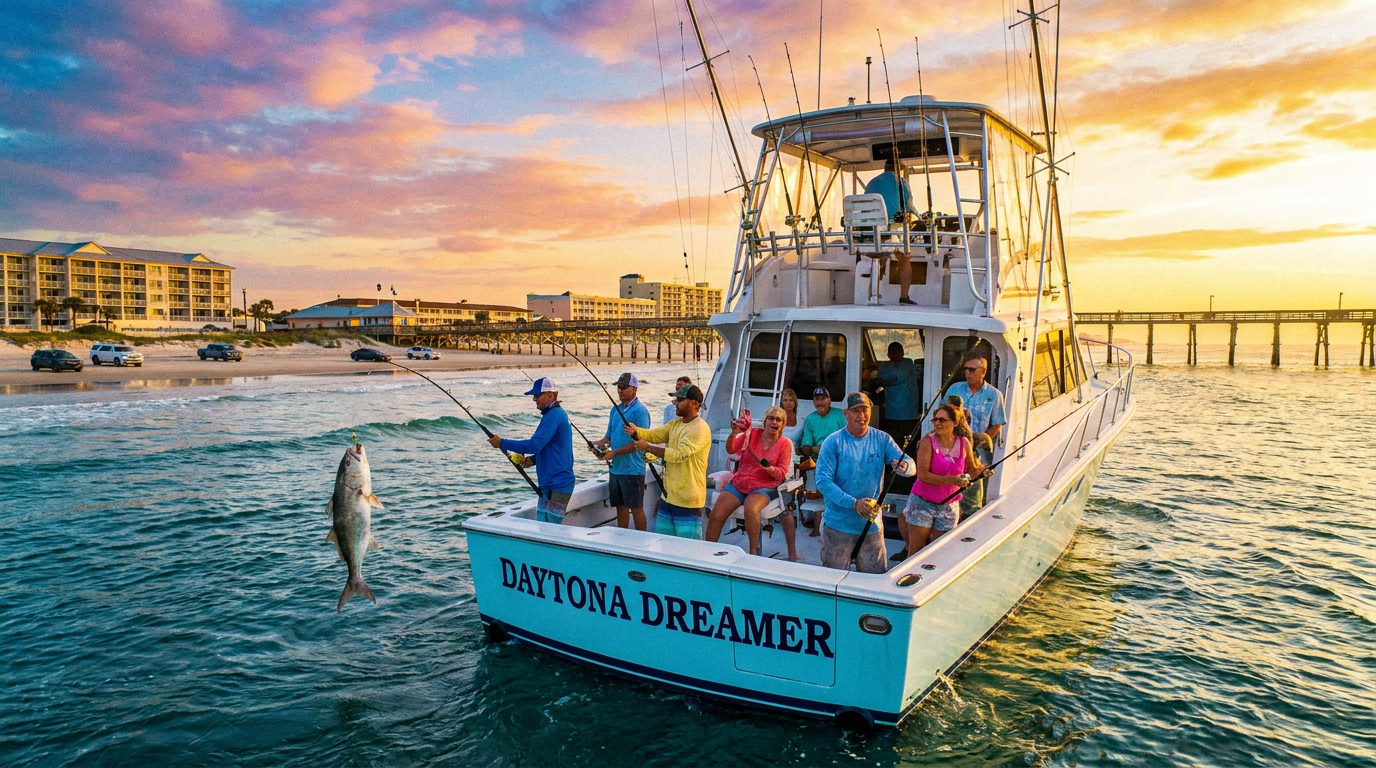 daytona beach fishing tours - hero image