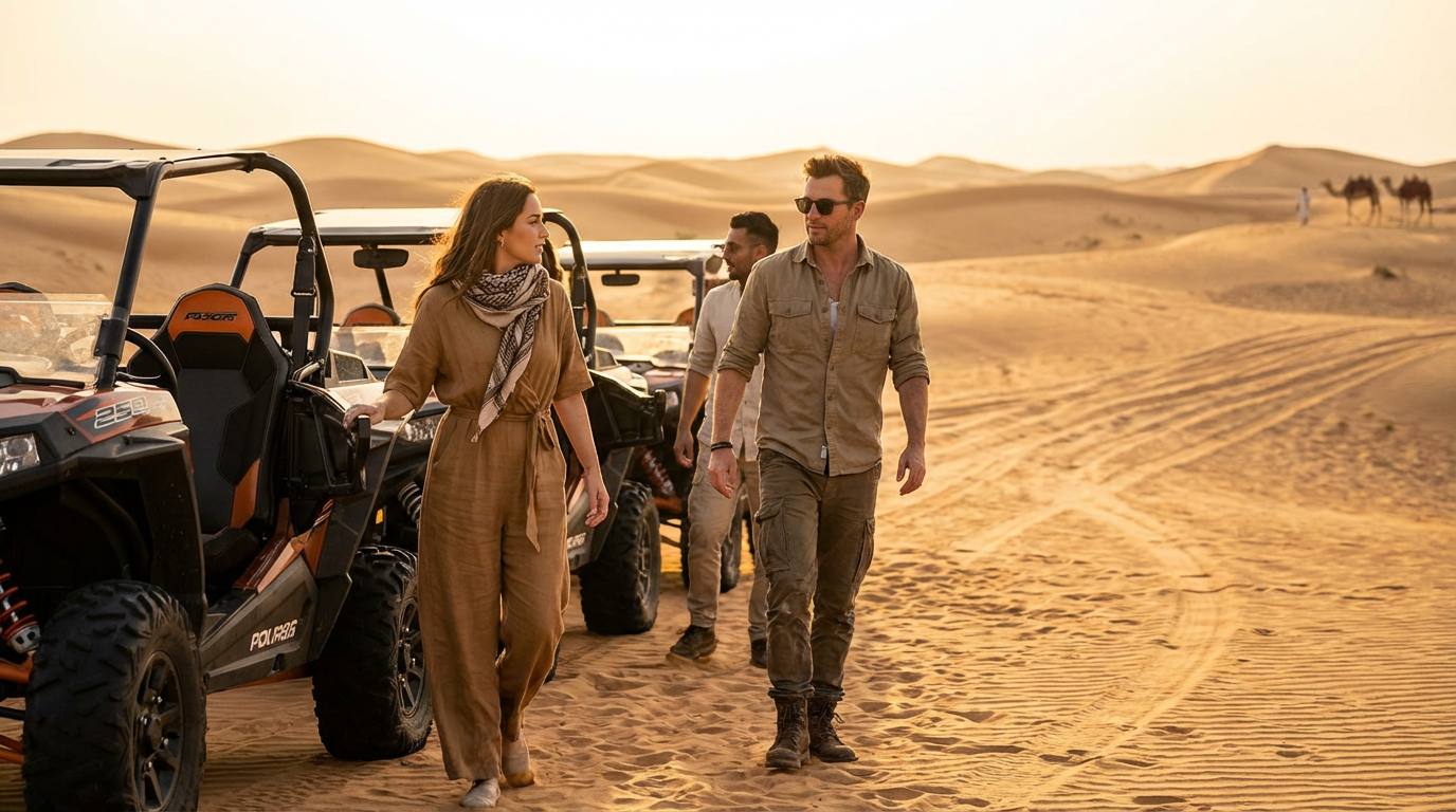 what to wear for a desert buggy tour in dubai - hero image