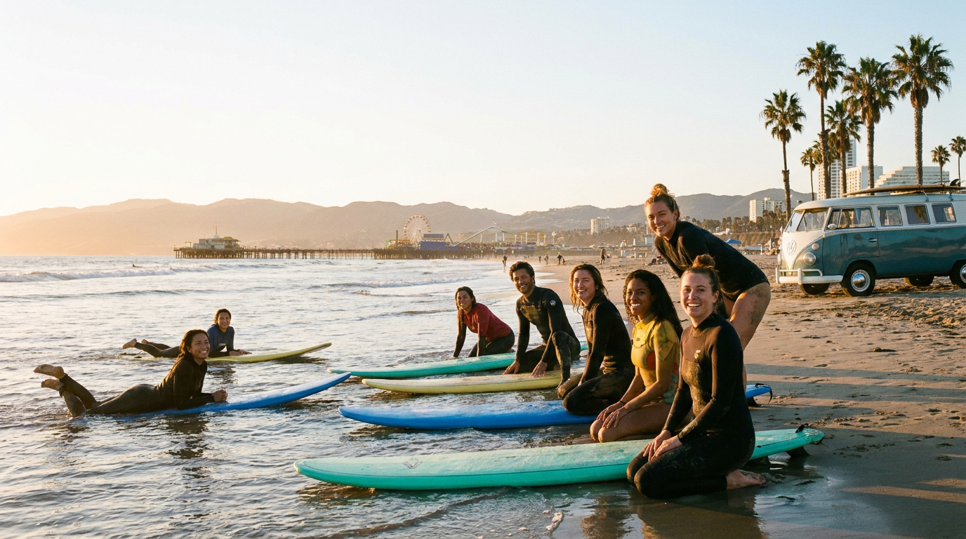learn surfing los angeles - hero image