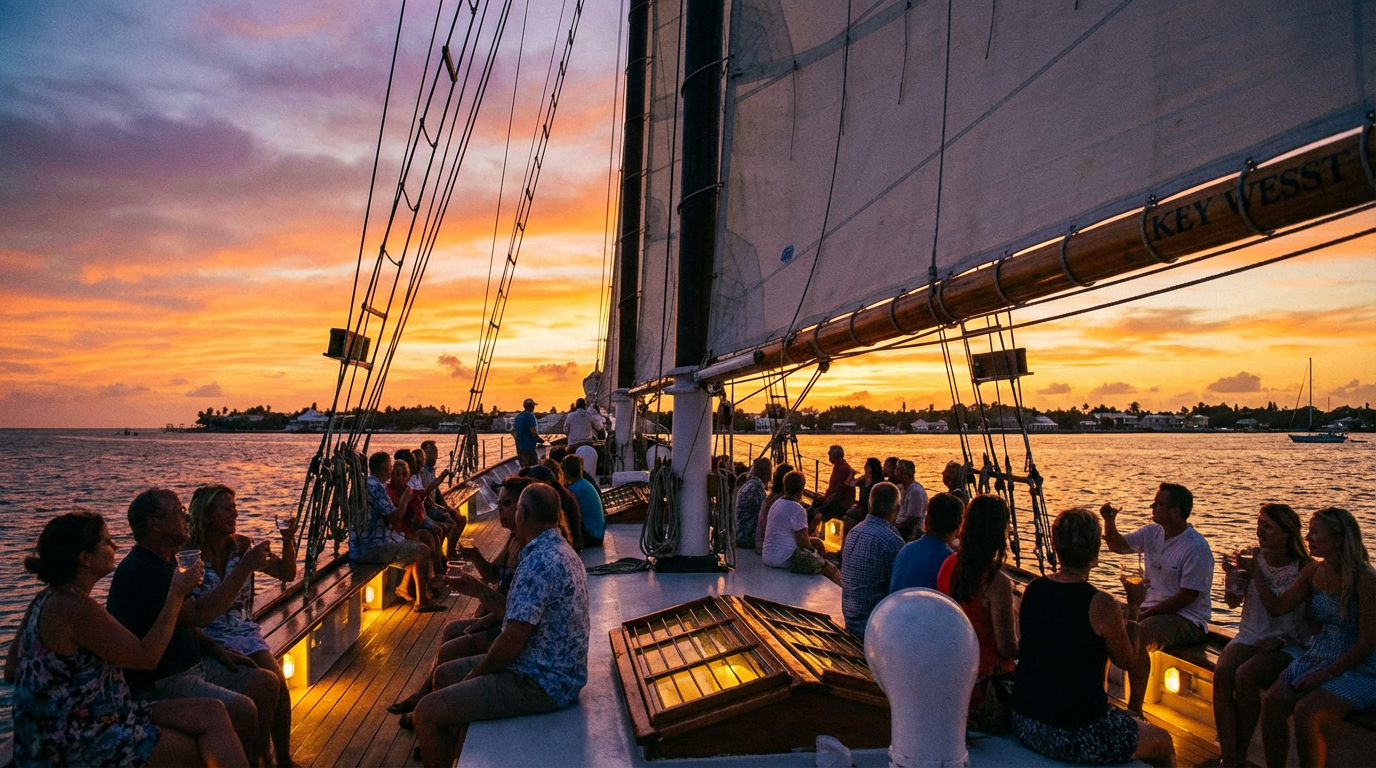 key west sunset cruise - hero image