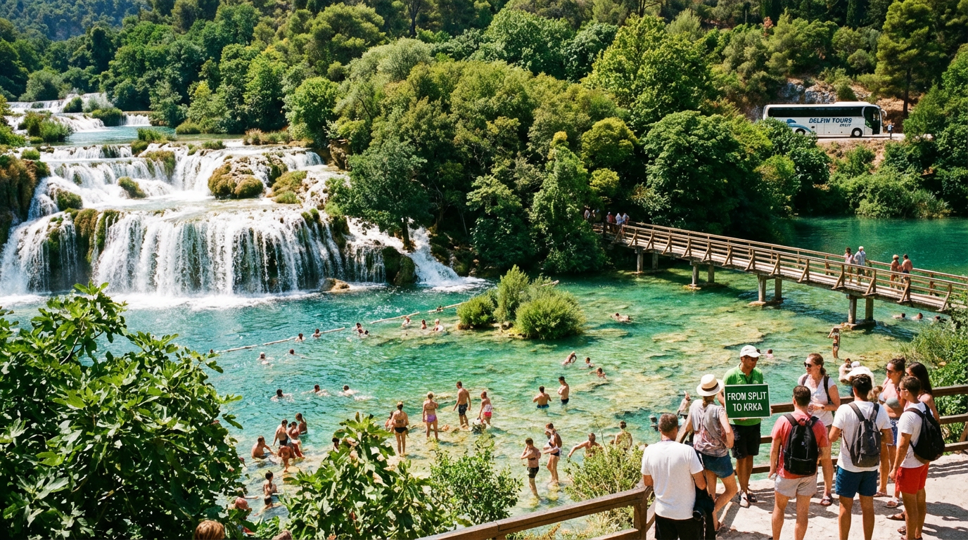 krka national park from split - hero image