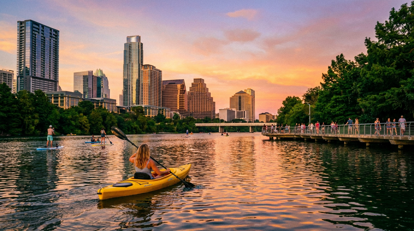 austin kayak lady bird lake - hero image