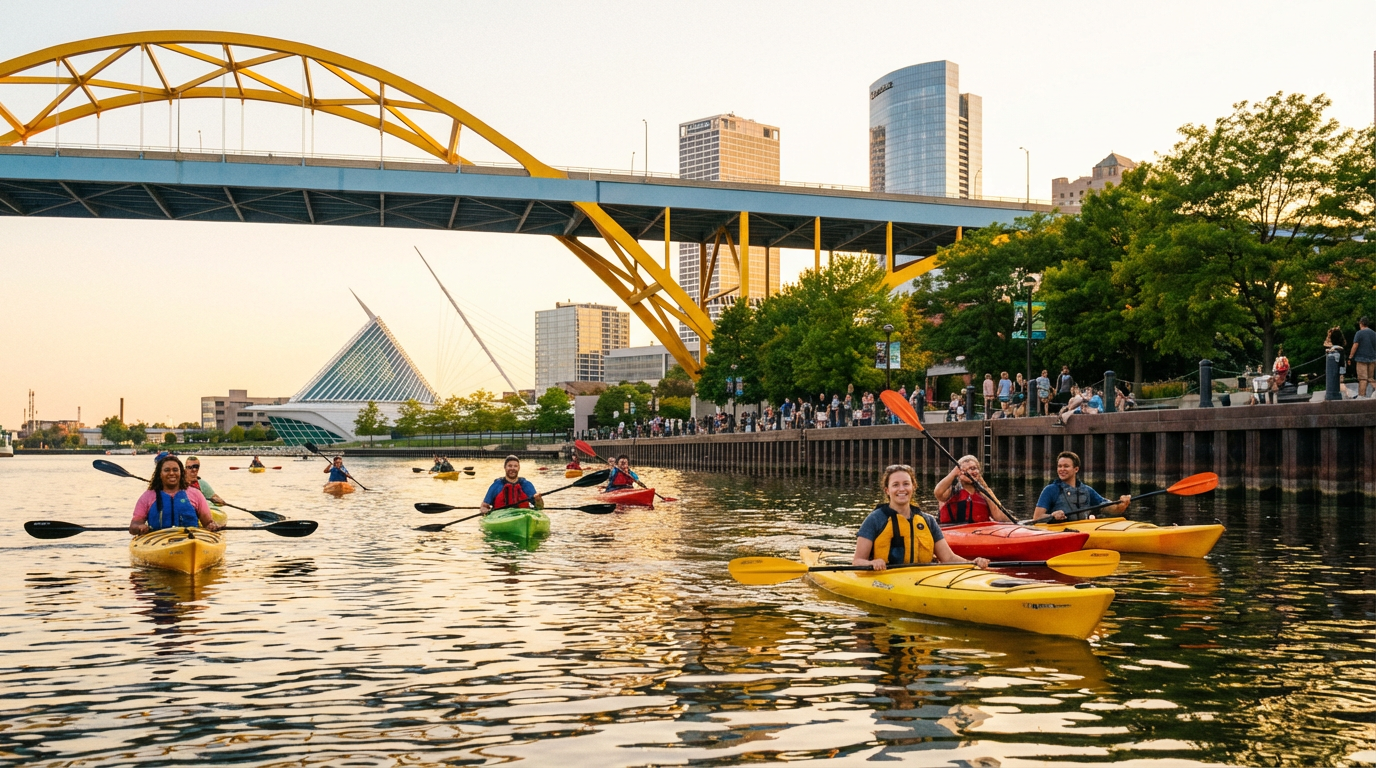 kayak tour milwaukee - hero image