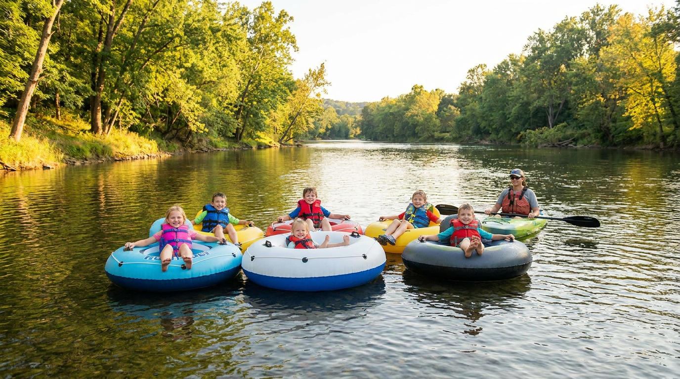 is johns river safe for kids to tube - hero image