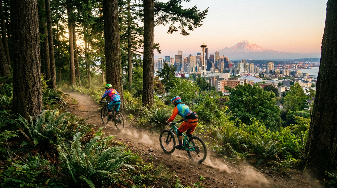 mountain biking in seattle - hero image