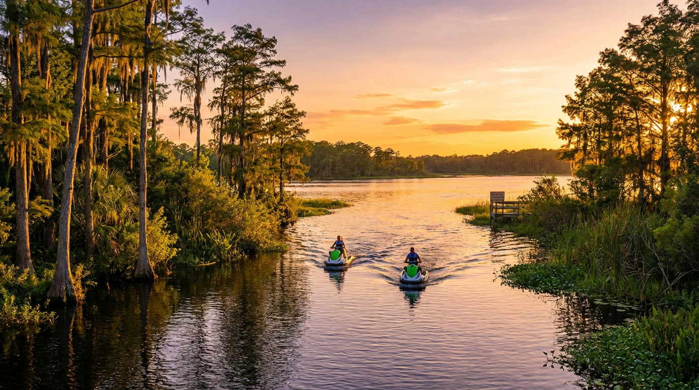 are there gators in harris chain of lakes jet skiing - hero image