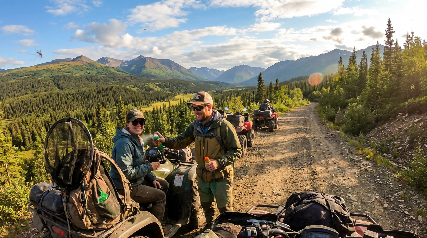 mosquito tips and bug spray for alaska atv wilderness tours - hero image