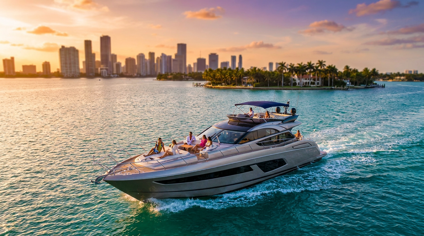 rent a yacht in miami fl - hero image