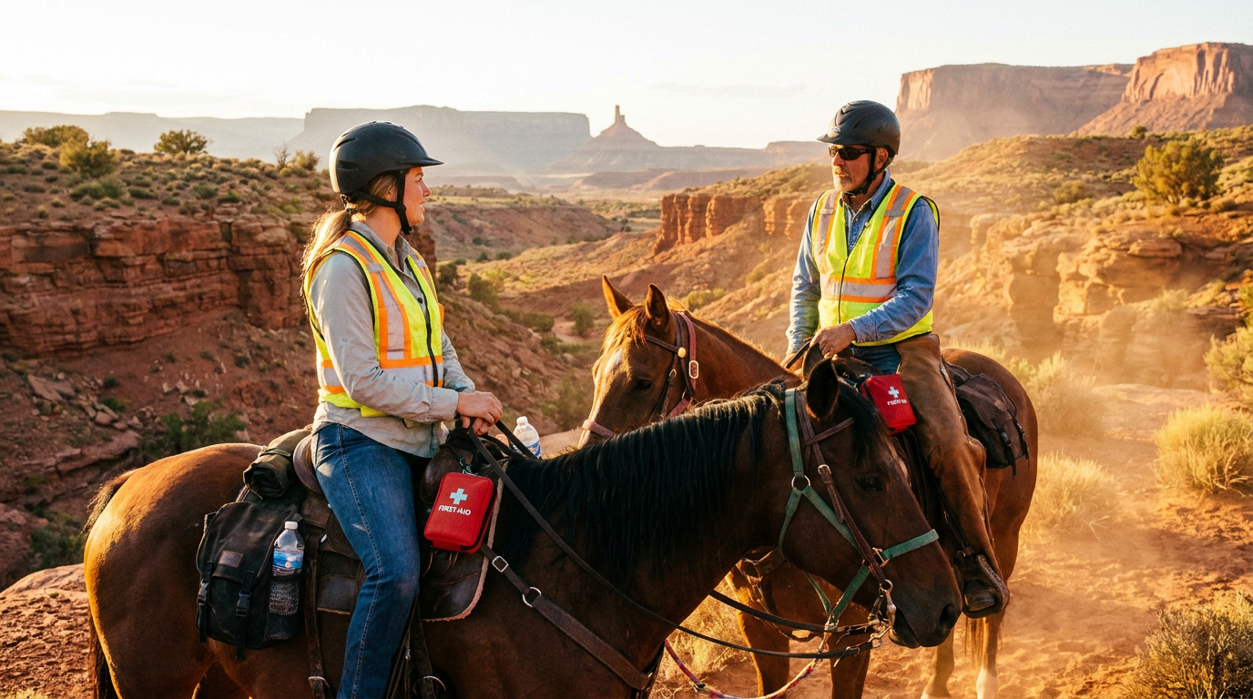 safety tips for desert horseback riding in utah - hero image