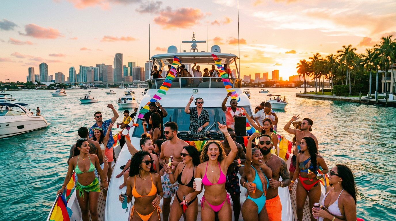 miami boat party - hero image