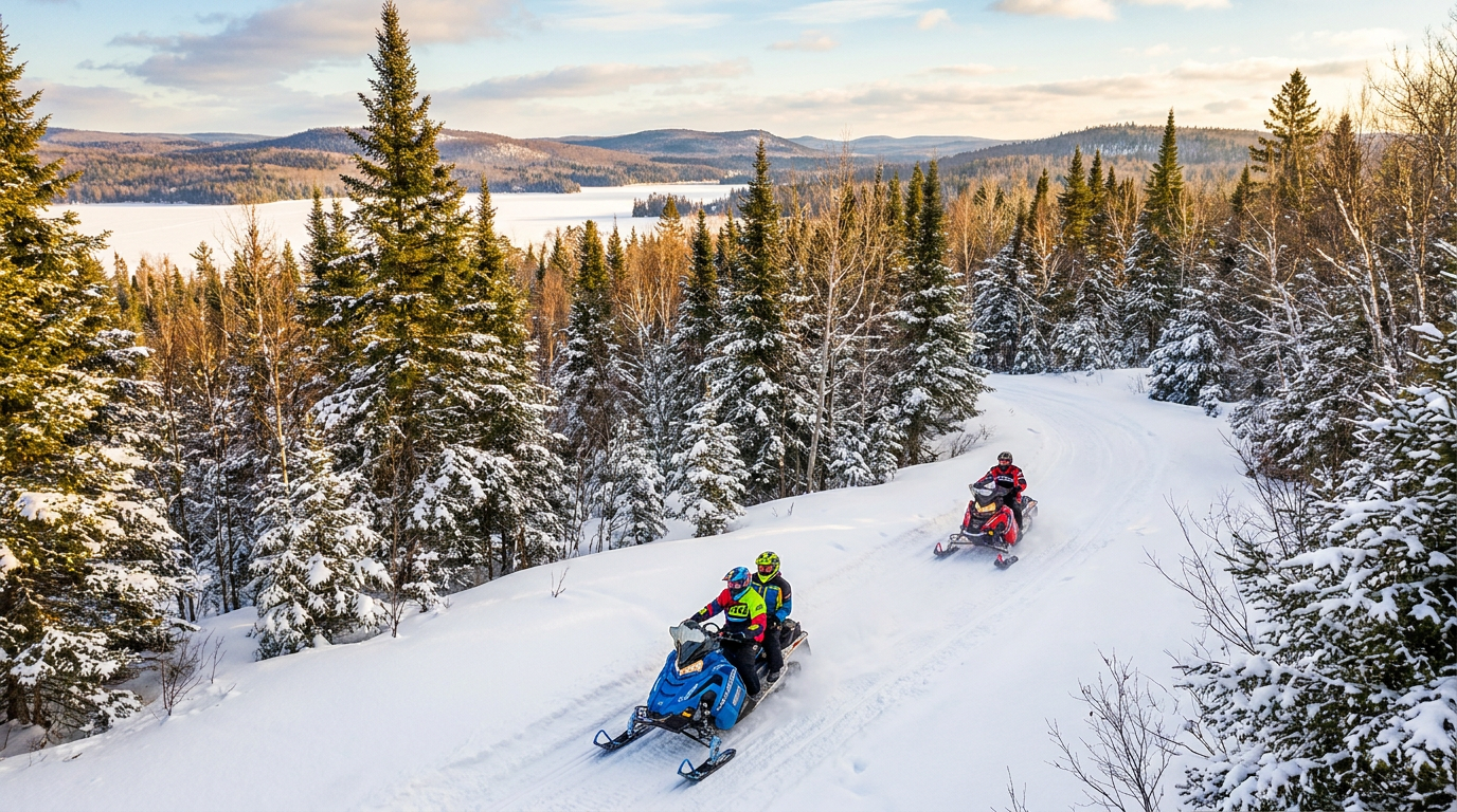 traverse city snowmobile trails - hero image
