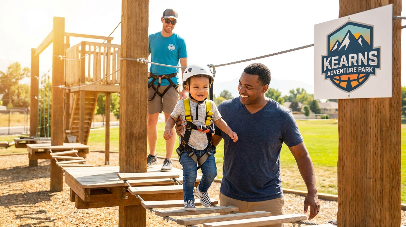 are general admission adventure activities in kearns safe for toddlers - hero image