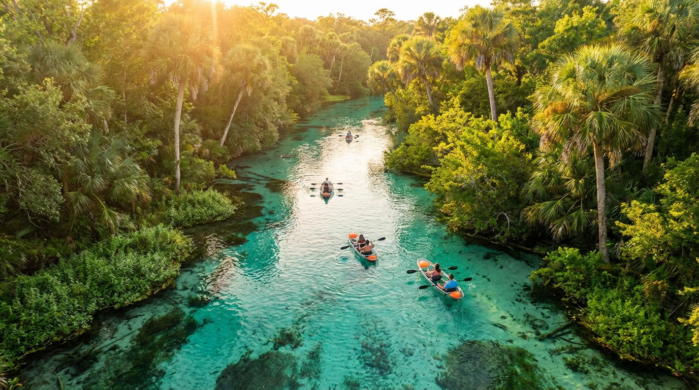 crystal river kayaking fl - hero image