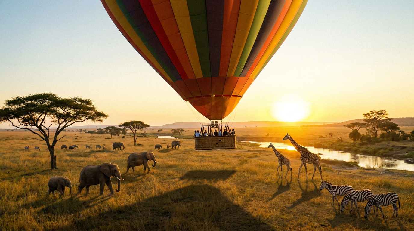 savannah hot air balloon - hero image
