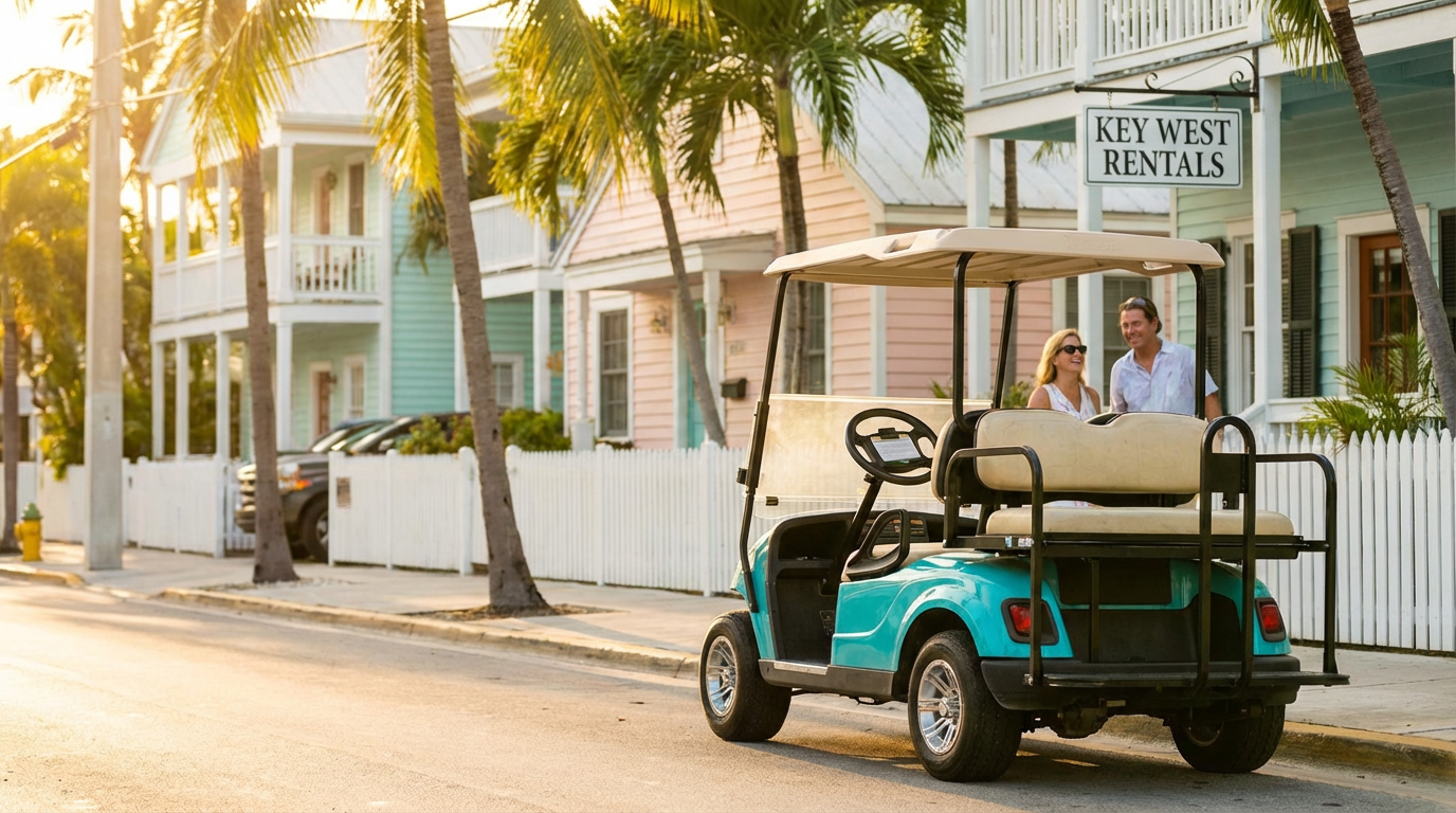 golf cart rental key west - hero image