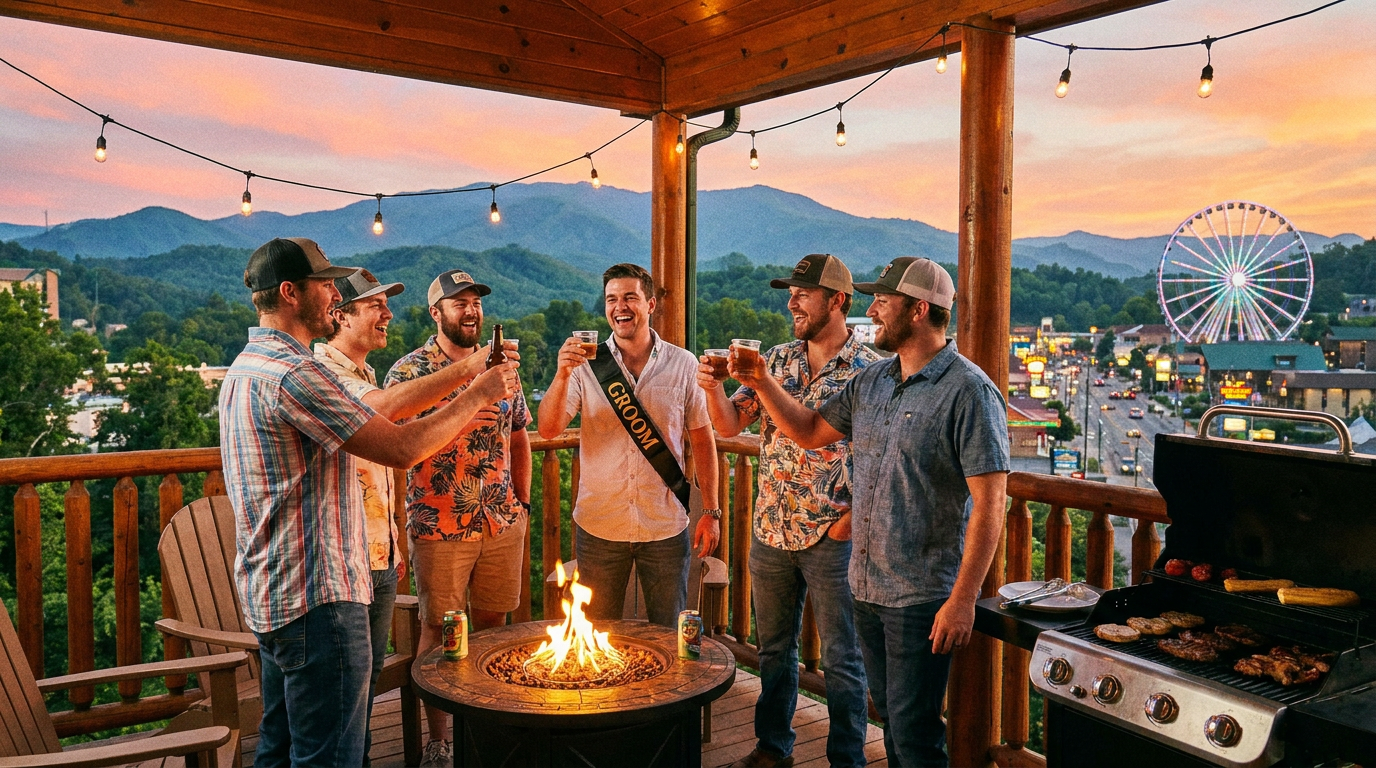 pigeon forge bachelor party - hero image