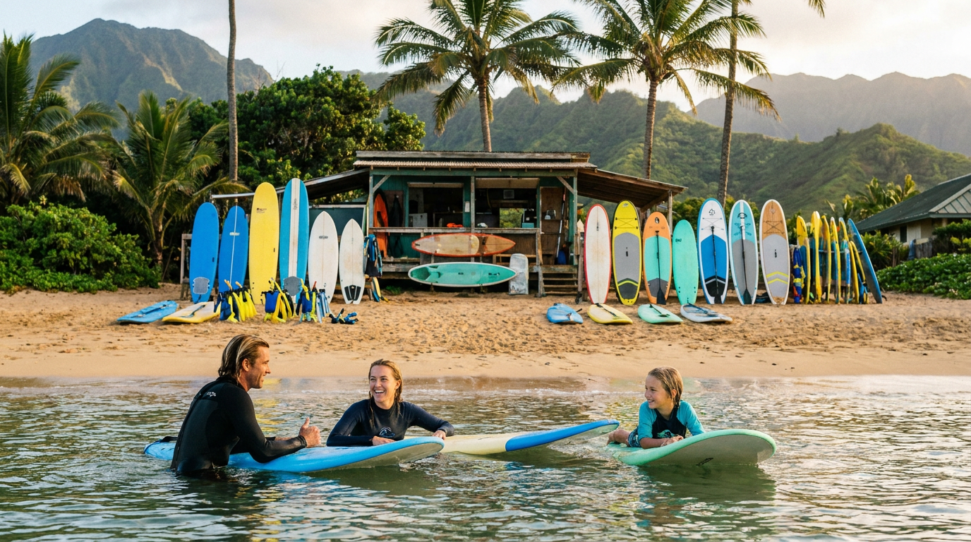 lessons rentals oahu - hero image