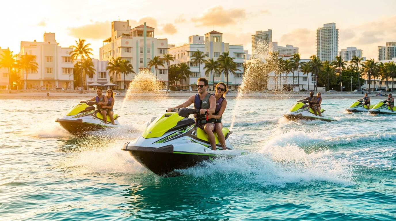jet ski in miami beach florida - hero image