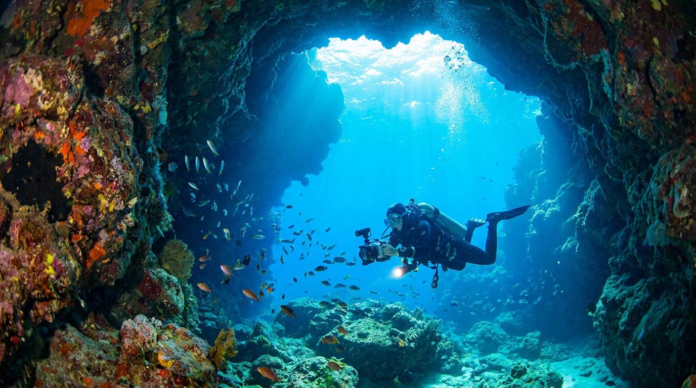 blue grotto diving - hero image