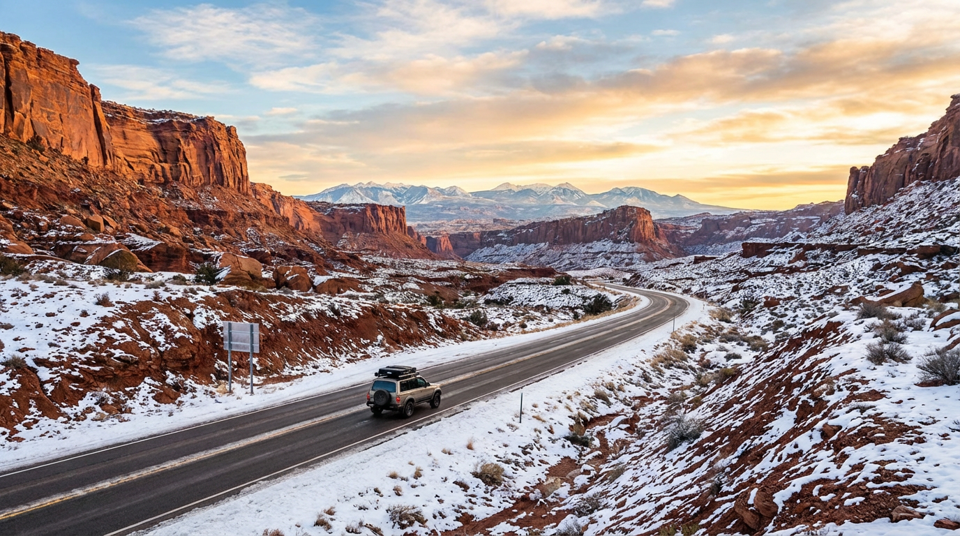 is it safe to drive from slc to canyonlands in winter - hero image