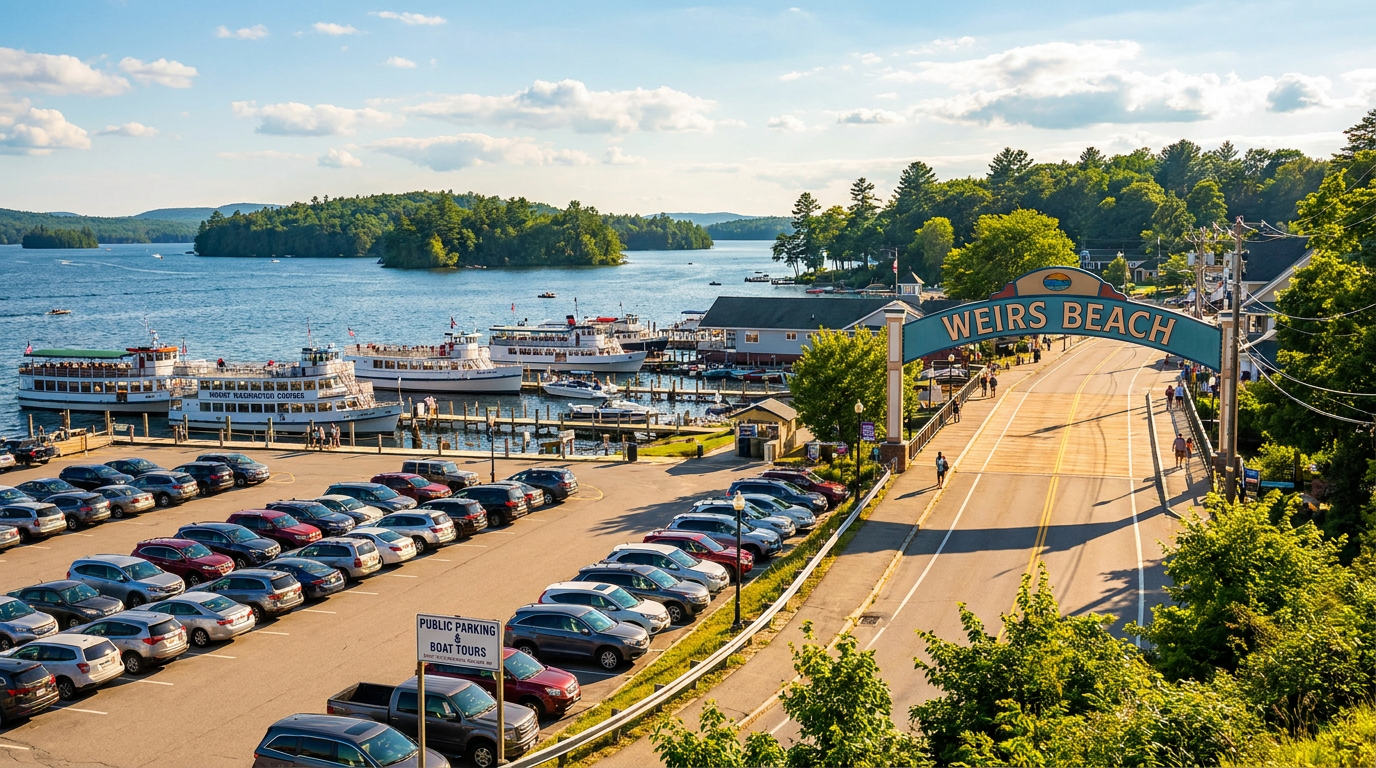 where to park for boat tours in weirs beach laconia - hero image