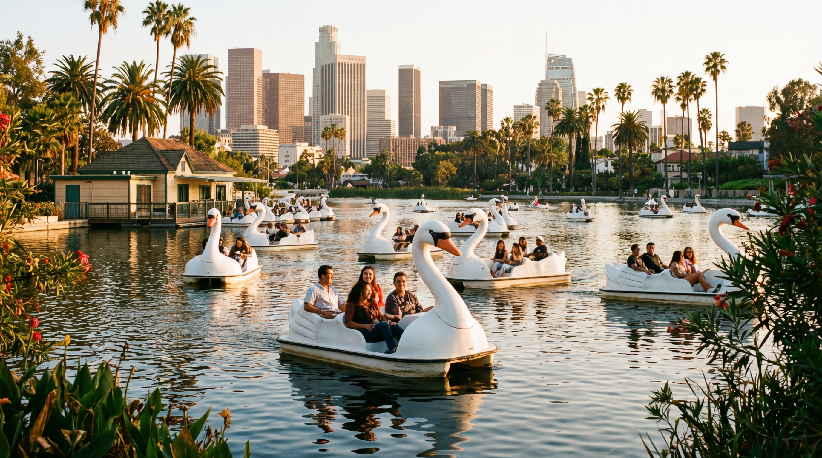 swan boats los angeles - hero image