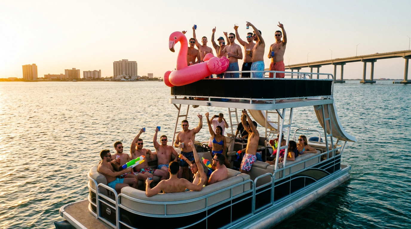 party boat bachelor party South Padre Island - hero image