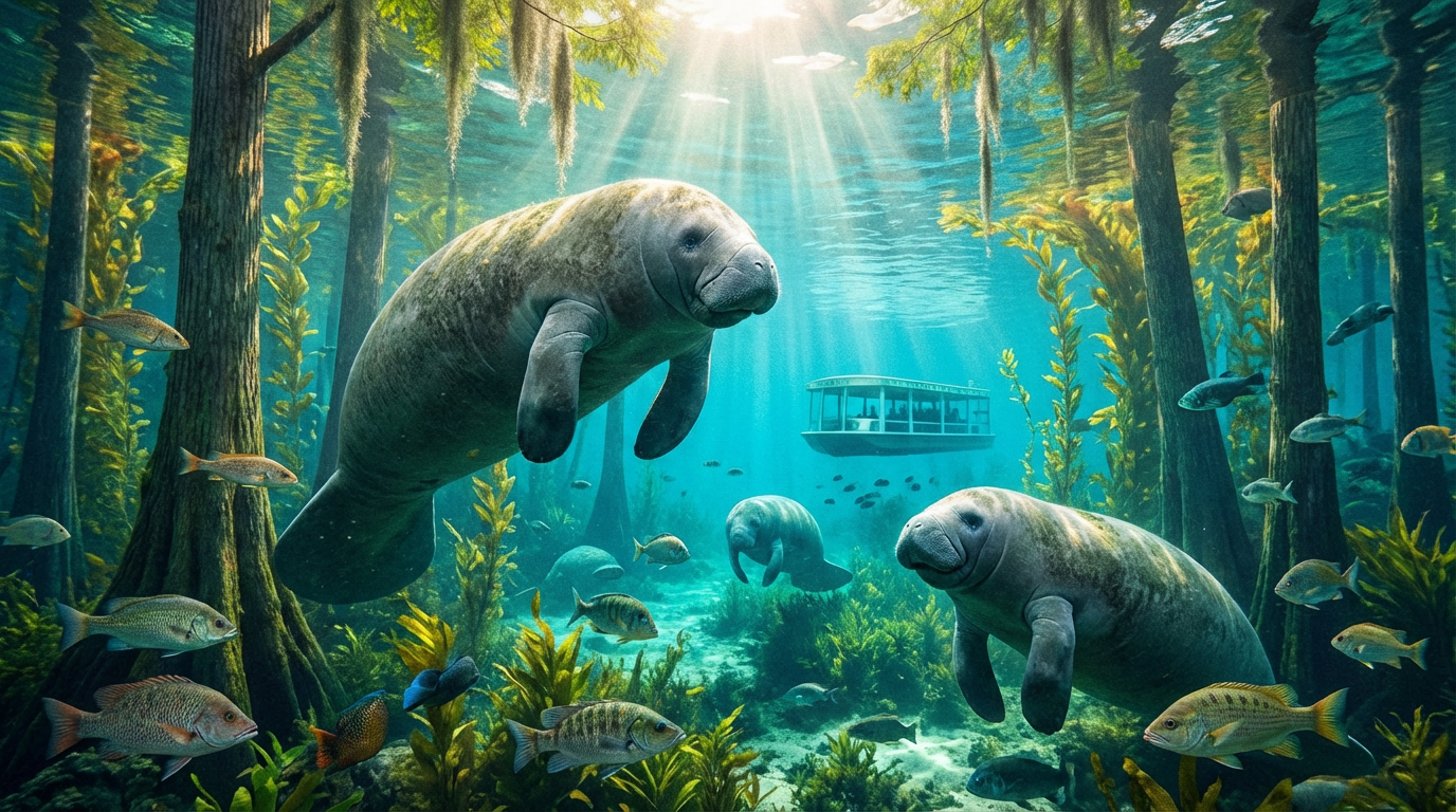 silver springs florida manatees - hero image