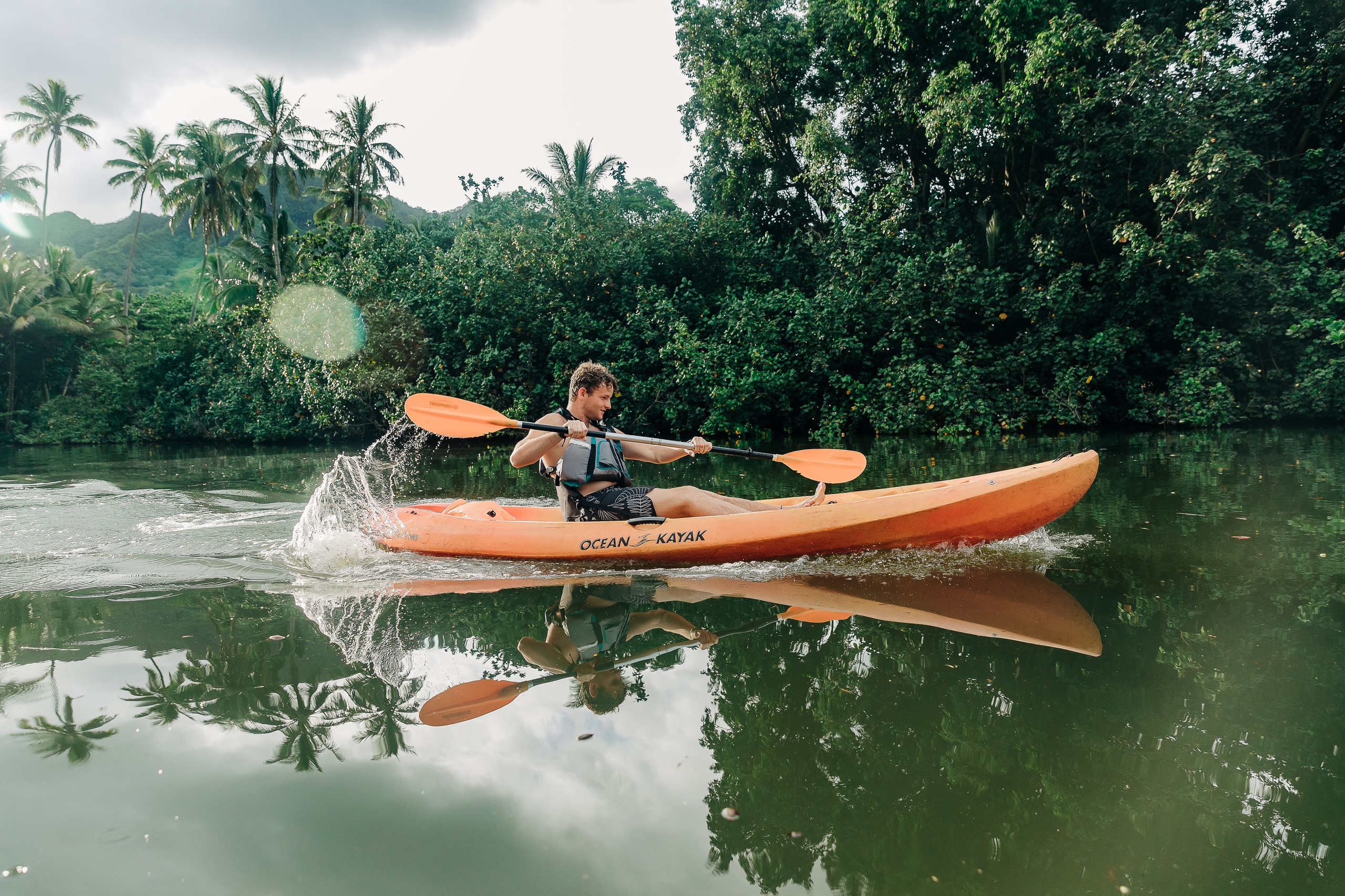 Kayak Rental in Kaaawa, HAWAII with Rockon Recreation Rentals