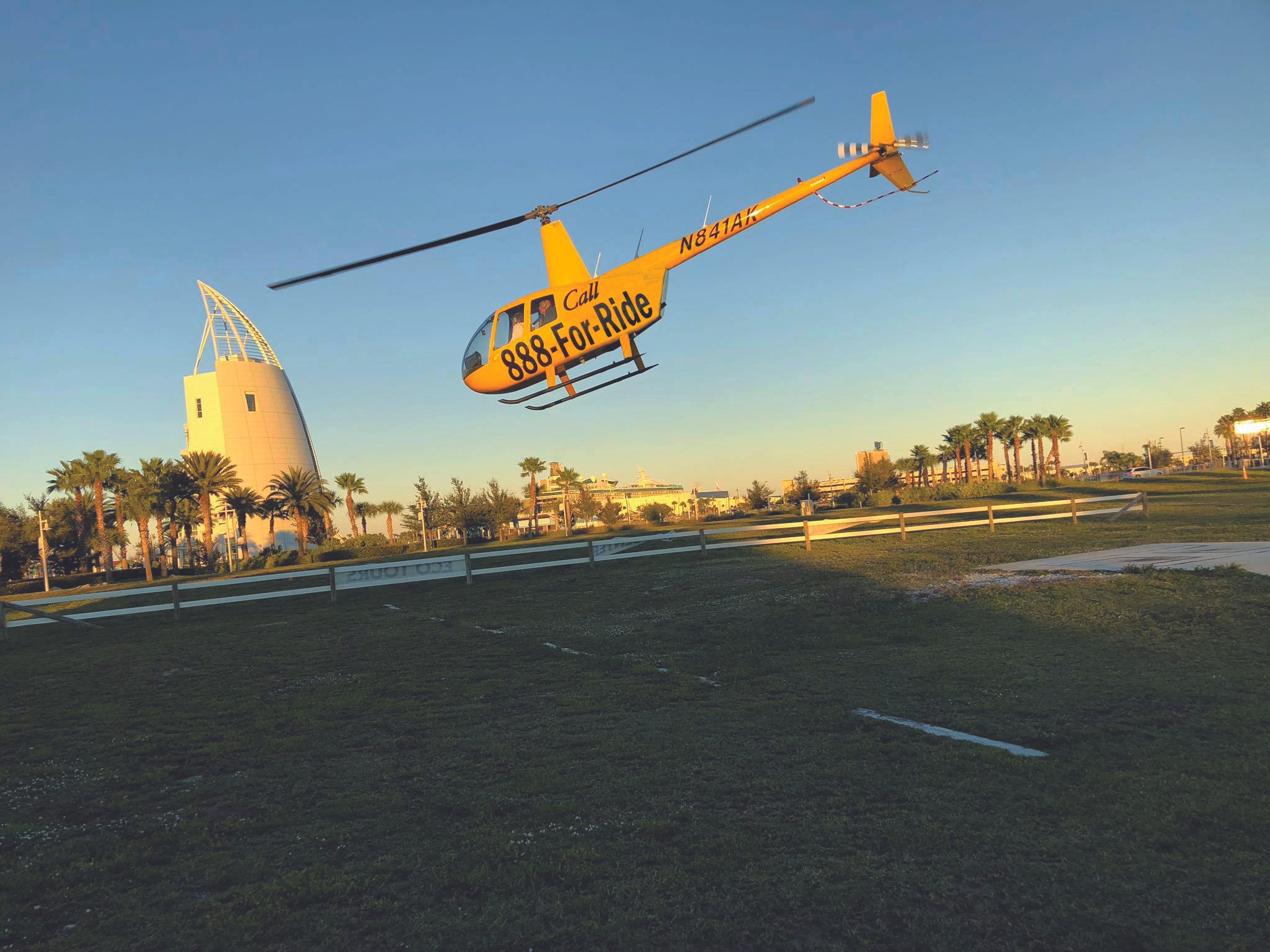 Helicopter Tour in Cocoa Beach, FL with Rockon Recreation Rentals
